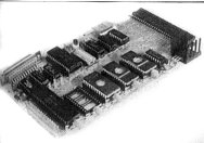 The Skywave Forth cartridge is a rectangular bare-board PCB populated with at least three EPROMs.