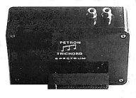 The Petron Trichord is housed in a black ABS case with 2 phono sockets on the top.